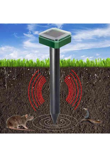 Hangfox Güneş Enerjili Ultrasonik Hayvan Kovucu Sistemi - Yaban Hayatı Ve Sırtlanları Dışarıda Engeller Yeşil Kufur, 6 Adet