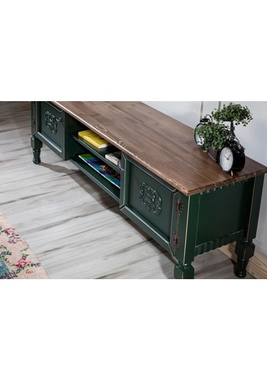 Onurdesign16 Onurdesign Pastel Boyalı Ahşap Tv Sehpası