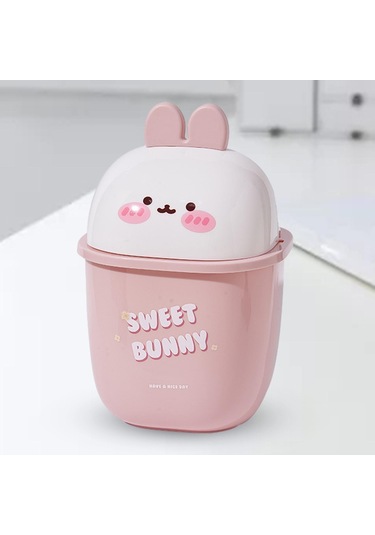 Homyl Sevimli Masaüstü Sepeti Vanity Ev Mutfak Için Beyaz Beyaz