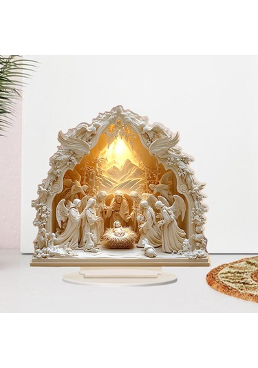 Homyl 2d Düz Akrilik Heykel Koleksiyon Tatil Yılbaşı Doğum Orta