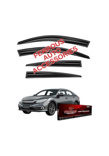 Honda Civic Fc5 Ferrous Cam Rüzgarlığı 4lü Set 2016 2022