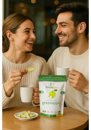 Freshlime Yeşil Elma Kuru Meyve Cipsi 20 G