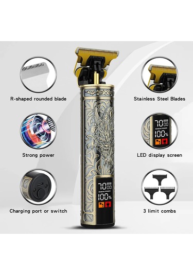 Berber Dükkanı Için Vintage T9 Saç Kesme Saç Kesme Makinesi Elektrikli Düzeltici Style 1