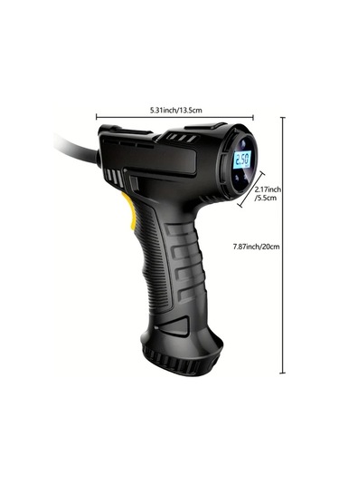 Xuweiwei Dy Lm 120w Kablosuz Tasinabilir Hava Kompresoru 150psı Dijital Ekran Usb Sarj Arabalar Motosikletler Icin