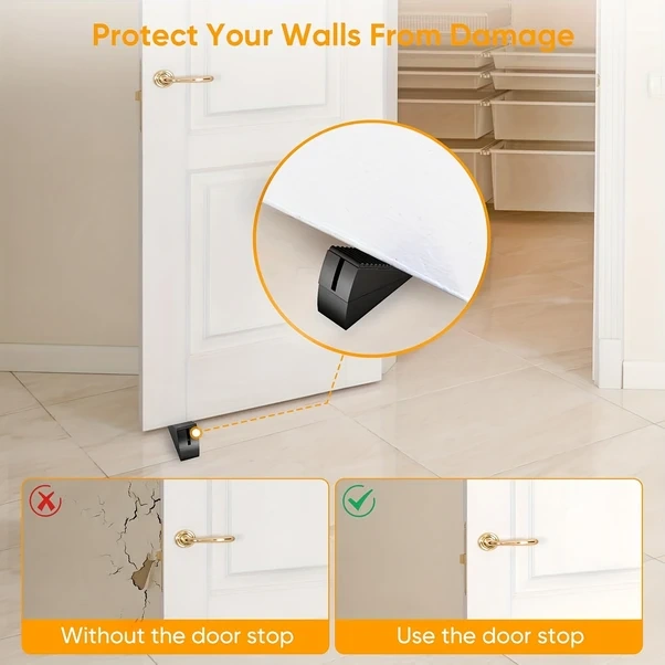 Hightower Silvery Heavy Duty Paspas Kapı Stoppır: Rüzgara Dayanıklı Siyah Kauçuk Kapı Takozu