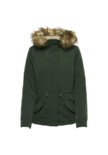 Only Yeşil Kadın Günlük Mont 15158948-Pe Lucca Parka Jacket Oyw P