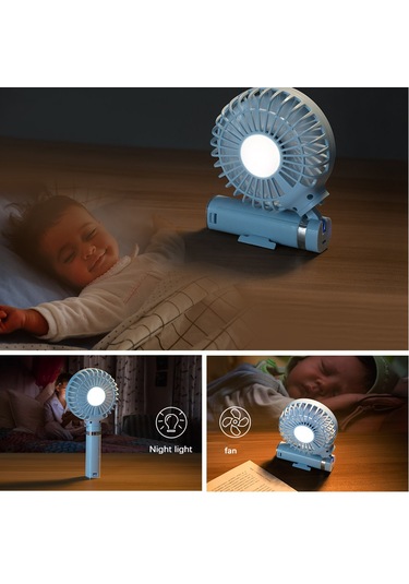 Springsun Mini Taşınabilir Usb Fan - 3 Kademeli Hız Ayarlı Masaüstü & Yatak Odası Soğutucu