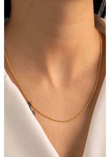 Çelikoğlu Kuyumculuk 14 Ayar Altın Burgu Zincir 2,69 Gr Açık Sarı Altın