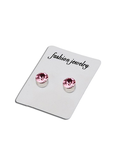 Tenfowee Sağlıklı Manyetik Taşlı 6mm Pembe Çekirdekli Burunsuz Küpe - Kadın Erkekler İçin Saçmağı Saçmağı - Güzellik Ve Bakım Diğer