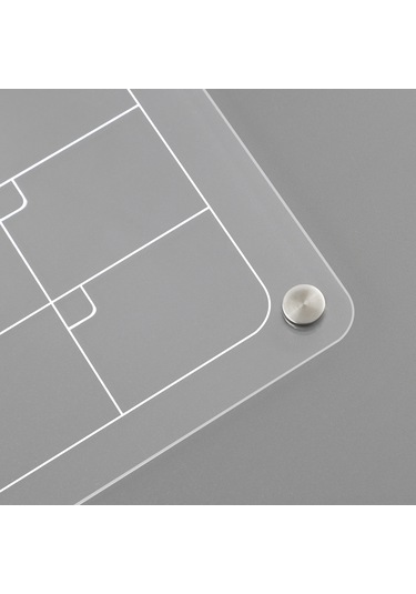 Monyee "buzdolabı İçin Manyetik Akrilik Aylık Ve Haftalık Planlayıcı - 40x30cm" Siyah