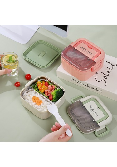 304 Paslanmaz Çelik Öğle Yemeği Kutusu Pirinçli Öğle Yemeği Kutusu Mor