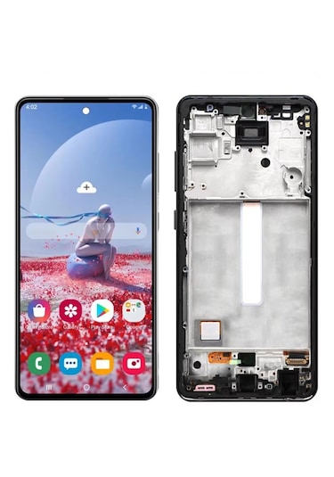 Samsung Uyumlu Galaxy A52 Sm-a525f Lcd Ekran Dokunmatik Çıtalı