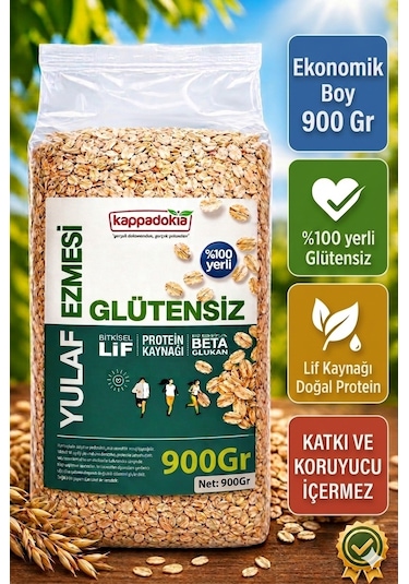 Yerli Glütensiz Yulaf Ezmesi 900 Gr