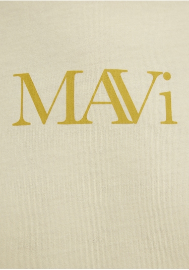 Mavi - Mavi Logo Baskılı Sarı Tişört 1611594-71305 Sarı