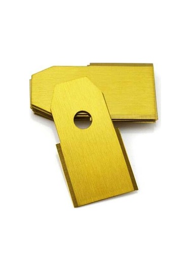 Dancemonkey Husqvarna Çim Biçme Makinesi İçin 30 Adet Paslanmaz Çelik Yedek Kesme Bıçakları, 35x18mm Altın