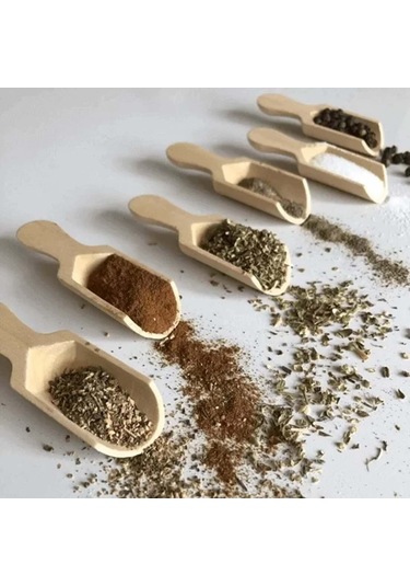 Konak Züccaciye Bambu 6'lı Baharat Kaşığı