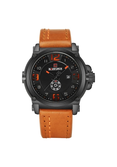 Erkek Saat Kuvars Hareketi Tarih Hafta Göstergesi İş Rahat Kol Saati Turuncu Diğer