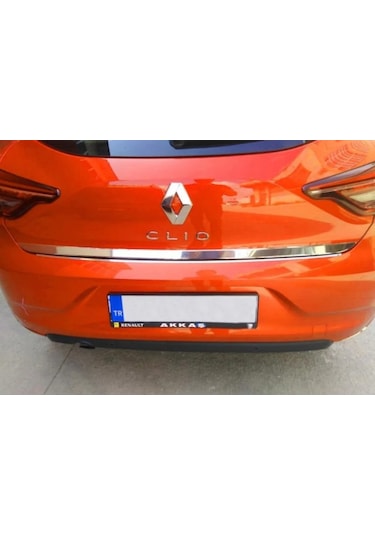 Renault Clio 5 Formlu Krom Bagaj Alt Çıta 2020 Paslanmaz Çelik N11.5132