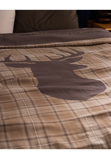 Madame Coco Valensole King Size %100 Pamuk Yatak Örtüsü - Bej Ekru