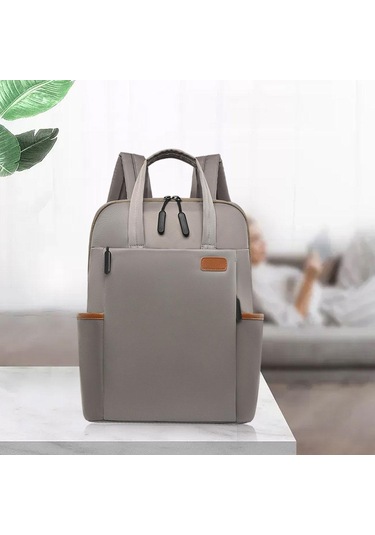 Suntek Kadın Erkek Dizüstü Sırt Çantası Şık Üniversite Haki