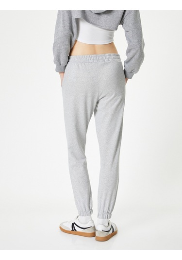 Koton Jogger Eşofman Altı Cepli Rahat Kalıp Gri 5wal40011ık Gri