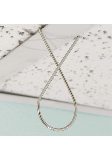 Tavan Kancaları 100'lü Set - Düğün Dekorasyonları Ve Sınıf Dekorasyonları İçin Mükemmel Tavan Askı Klipsleri - Tavanlar Ve Asma Tavanlarla Uyumlu T Klips Gümüş