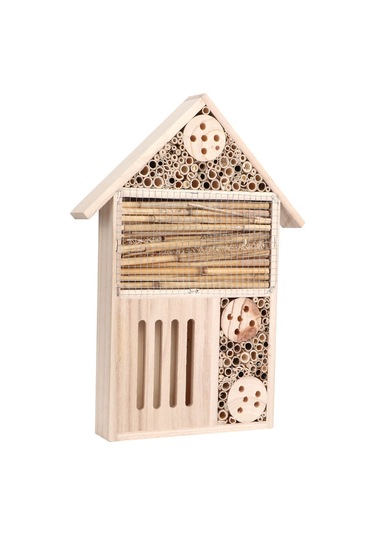 Yunboo Doğal Kozukuruş Ahşap Böcek Yuvası, Faydalı Böcekler İçin Yuva, Bahçe Dekorasyonu, Ekoloji Sağlama, B Tipi