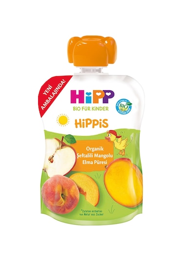Hipp Organik Şeftalili Mangolu Elma Püresi 100 G