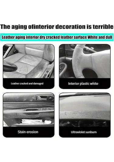 Araba Deri Koltuk Bakım Kremi İç Deri Temizleme Bakım Bakım Kaplama Temizleme Kremi 50g,jwcwsq