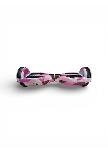 Elektrikli Kaykay Hoverboard Bluetooth Hoparlörlü 6.5 Inch Otomatik Akıllı Denge RS-S5 -Pink Camo
