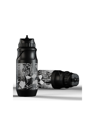 Enlee 650 Ml Dağ Bisikleti Su Şişesi Bpa Içermez Fda Sertifikası Olmadan - Güzel Kız/Siyah