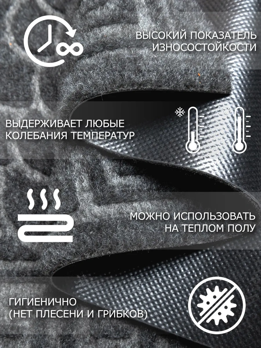 Home Nikki Kapı Önü Paspası, Kauçuk, 60x90 335586997 Gri