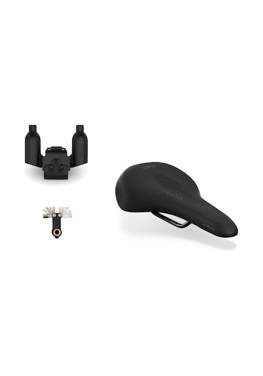 Fizik Terra Alpaca X5 Sele Alloy Siyah + Multitool 145mm Siyah