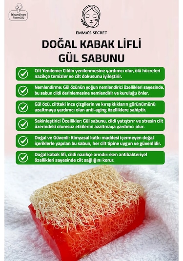 By Herba Doğal Kabak Lifli Gül Sabunu 130 G