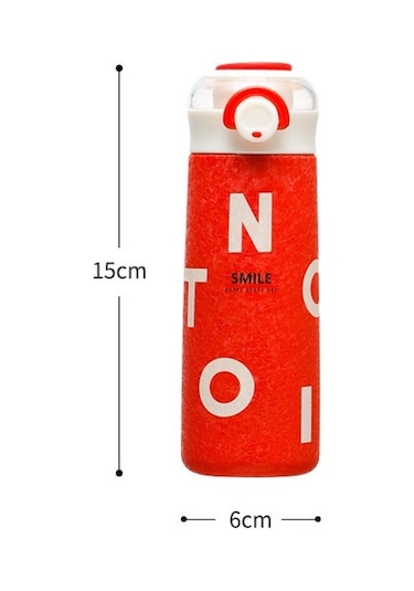 Tuomeng Yeni Sıçrama Kapaklı Yalıtımlı Su Bardağı Buzlu Uygun Düşme Önleyici İngiliz Bardağı 350ml C Mavi