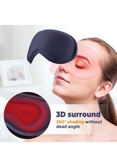 Lichen Usb Elektrikli Isıtma Göz Maskesi, Sıcak Kompres Göz Gri