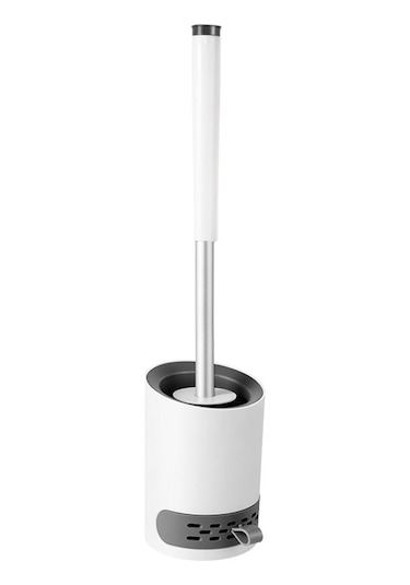 Dikkatle Seçilmiş Tuvalet Fırçası Yumuşak Kıllı Temizlik Çıkmaz Uçlu Asılı Sıvı Eklenmiş Tuvalet Fırçası Rafı