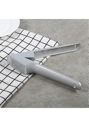 1 Adet Alüminyum Alaşımlı Sarımsak Ezici Presler Sıkacağı Ezici Zencefil Doğrayıcı Ev Mutfak Aleti Siyah