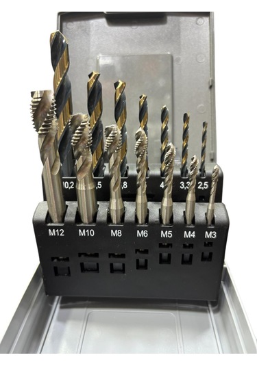 Maier 14 Parça Matkap Uçlu Helis Kılavuz Takımı