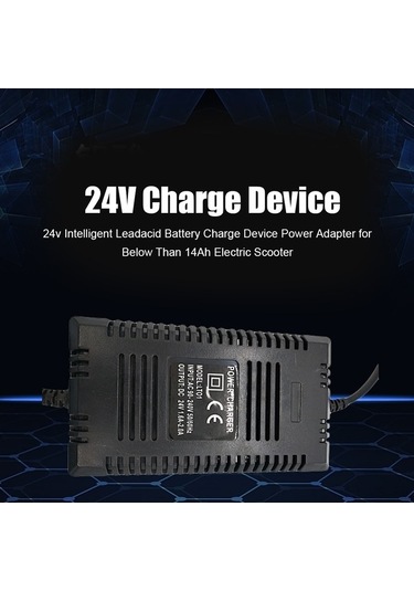 Moly 24v Akıllı Kurşun Asit Şarj Cihazı - 14ah Altı Pil İçin - 1.6-2.0a Çıkış - Sıcaklık Dayanıklı Abs - Led Gösterge Işığı