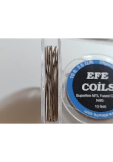 Efe Coils Mtl Süperfine Fused Clapton 10 Feet 2x30+38 Ni80