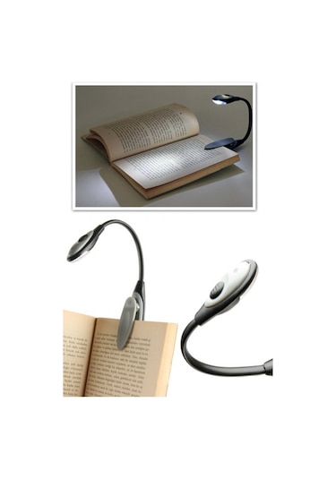 Kitap Okuma Lambası Kıskaçlı Işık Pilli Aydınlatma Kitap Okuma Iş