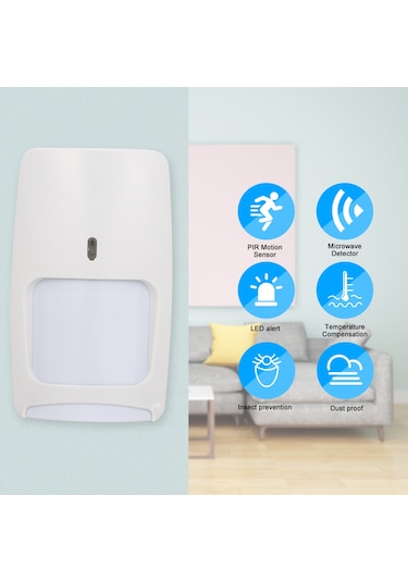 Kablolu Çift Teknoloji Kızılötesi Motion Ve Mikrodalga