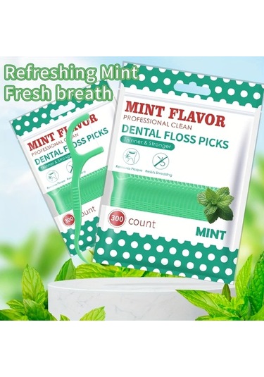 Willowhaven 300 Adet Rımı Smıle Nano Diş İpi Ve Ara Yüz Fırçası - İnce & Güçlü Nane Aromalı Temizlik