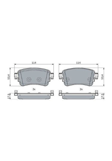 Peugeot Expert 2.0hdi 2016-2023 Bosch Arka Balata