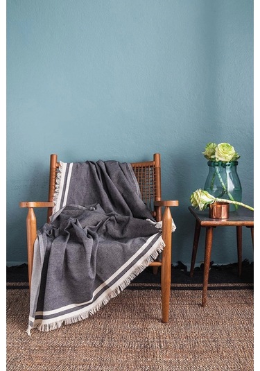 Athens Koltuk Şalı 170 230 Siyah