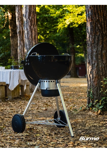 Partner 45.00 Black Profesyonel Kömürlü Barbekü Siyah