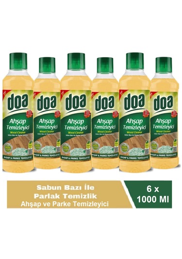 Doa Ahşap Ve Parke Temizleyici 1 Lt X 6 Adet 1 L