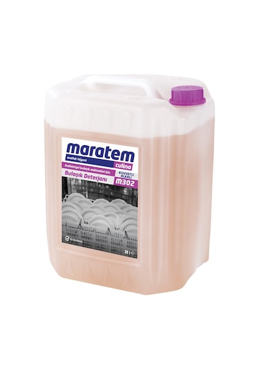 Maratem M302 + M303 Endüstriyel Bulaşık Deterjanı + Parlatıcı 2 x 20 L