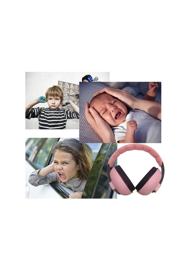 Dianziye 6 Ay-3 Yaş Bebek Ve Çocuk Gürültü Engelleyici Kulaklık, 21db Gürültü Redüksiyonu, Uyku Ve Etkinliklerde İşitme Koruması, Ayarlanabilir Bant, Katlanabilir, Yumuşak Sprey, Pembe, Bm-3 Modeli